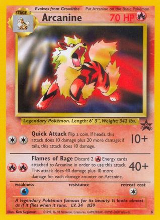Arcanine - 006/53 - WoTC Promo Normal - Promo