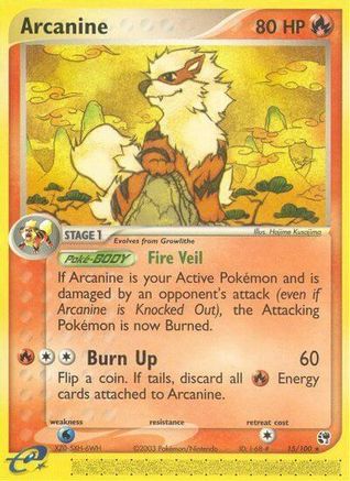 Arcanine 015/100 - Sandstorm Normal - Rare