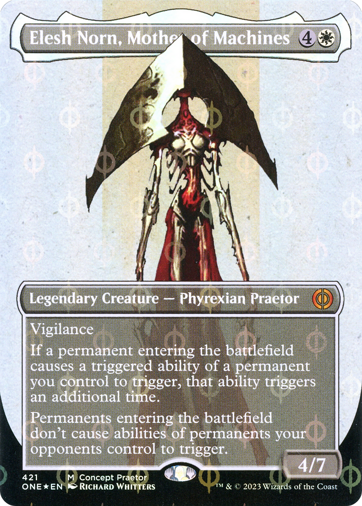 Elesh Norn, Mother of Machines (ONE-421) - Phyrexia: All Will Be One (Borderless) Foil