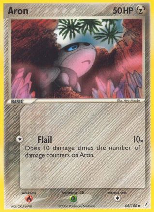 Aron - 044/100 - Crystal Guardians Reverse Holofoil - Common