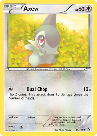 Axew - 086/101 - Noble Victories Reverse Holofoil - Common