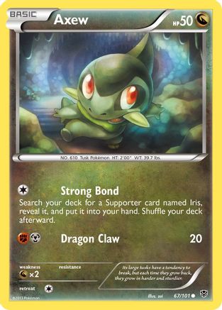 Axew (67/101) - Plasma Blast  - Common