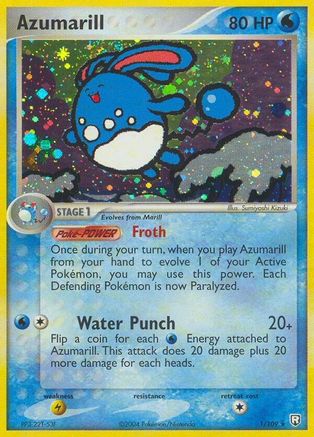 Azumarill - 001/109 - Team Rocket Returns Normal - Holo Rare