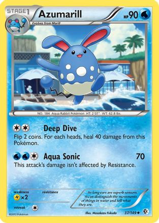 Azumarill - 037/149 - Boundaries Crossed Normal - Uncommon