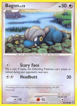 Bagon - 053/100 - Stormfront Reverse Holofoil - Common