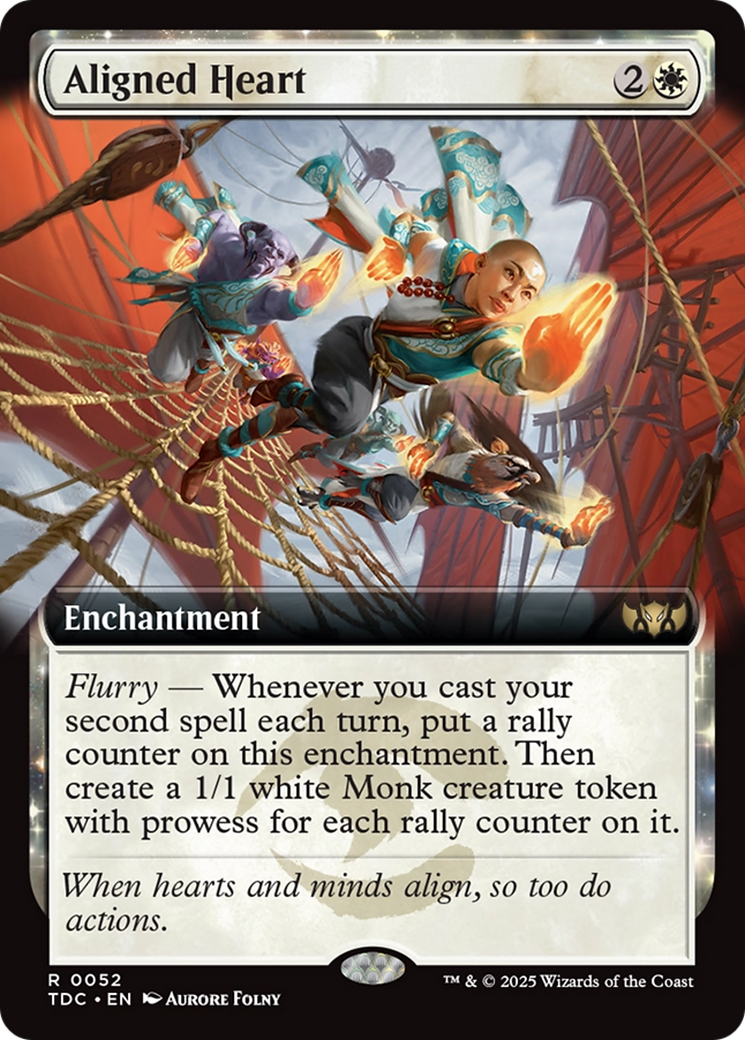 Aligned Heart (Extended Art) (TDC-052) - Commander: Tarkir: Dragonstorm: (Extended Art)