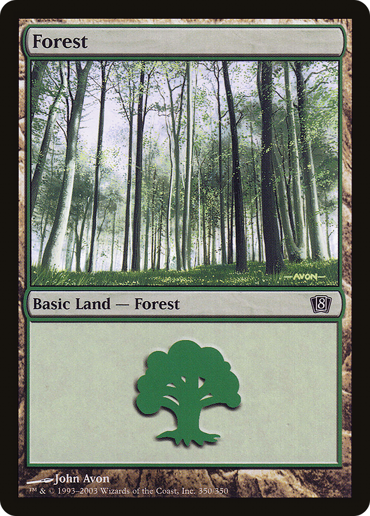 Forest (8ED-350★) - Eighth Edition Foil