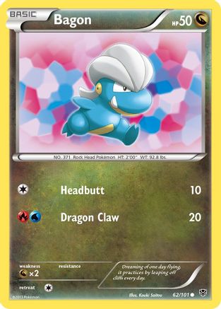 Bagon (62/101) - Plasma Blast Reverse Holofoil - Common