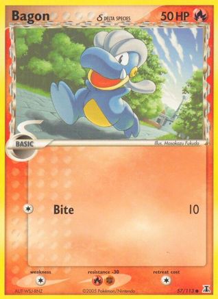 Bagon - 057/113 (Delta Species)  - Delta Species Reverse Holofoil - Common