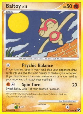 Baltoy - 060/106 - Great Encounters Reverse Holofoil - Common