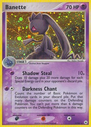 Banette 001 - Hidden Legends Holofoil - Holo Rare