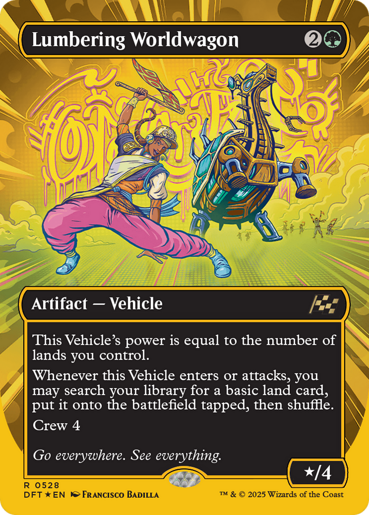 Lumbering Worldwagon  (Borderless)(DFT-528) - Aetherdrift Foil