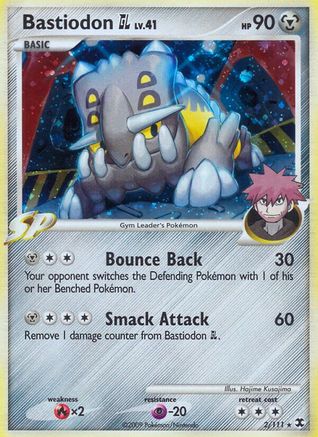 Bastiodon GL - 002/111 - Rising Rivals Reverse Holofoil - Holo Rare