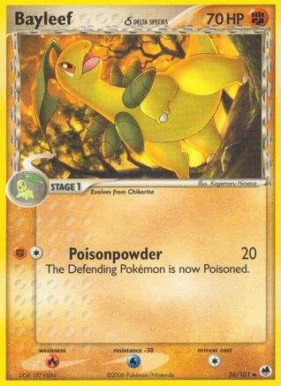 Bayleef δ 26/101 - Dragon Frontiers Reverse Holofoil