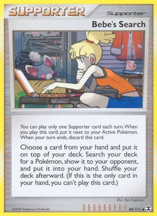 Bebe's Search - 089/111 - Rising Rivals Reverse Holofoil - Uncommon