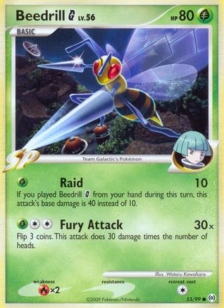 Beedrill G 53/99 - Arceus Reverse Holofoil