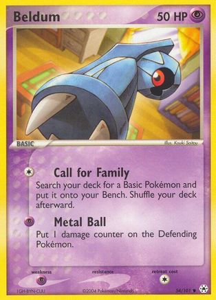 Beldum (54/101) - Hidden Legends Reverse Holofoil - Common