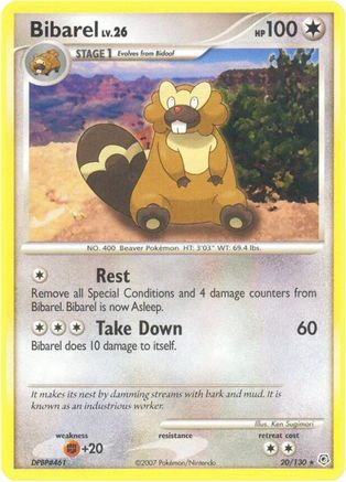 Bibarel (20/130) - Diamond and Pearl  - Rare