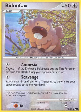 Bidoof - 011/17 - POP Series 6 Normal - Common