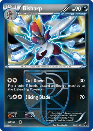 Bisharp (Team Plasma) (74/116) - Plasma Freeze  - Uncommon