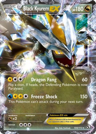 Black Kyurem EX 100 - Legendary Treasures Holofoil - Ultra Rare