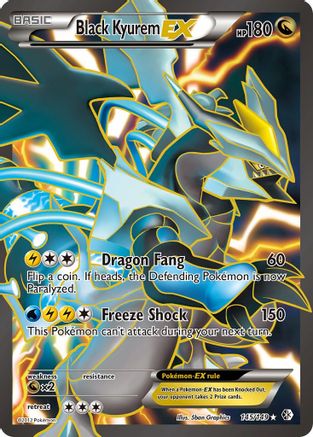 Black Kyurem EX (145 Full Art) 145 - Boundaries Crossed Holofoil - Ultra Rare