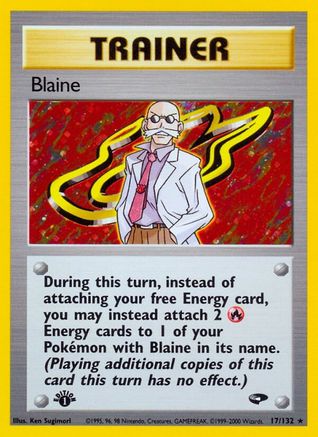 Blaine 017/132 - Gym Challenge 1st Edition Holofoil - Holo Rare