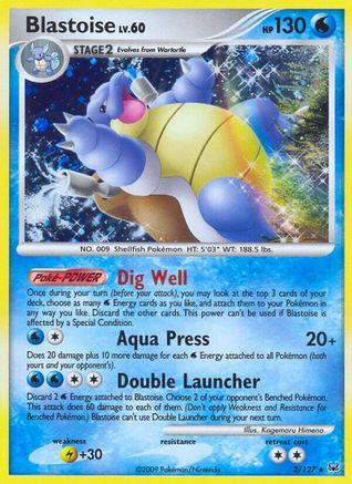 Blastoise 002/127 - Platinum Holofoil - Holo Rare