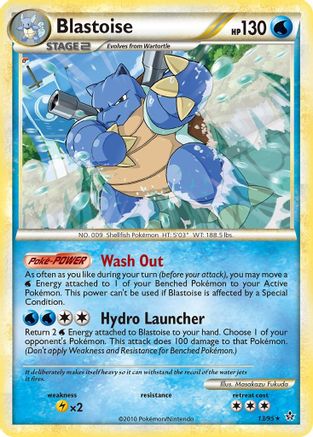 Blastoise 13/95 - HSUnleashed Reverse Holofoil