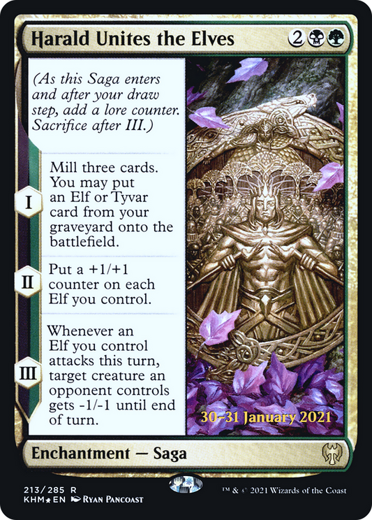 Harald Unites the Elves (PKHM-213S) - Kaldheim Promos Foil