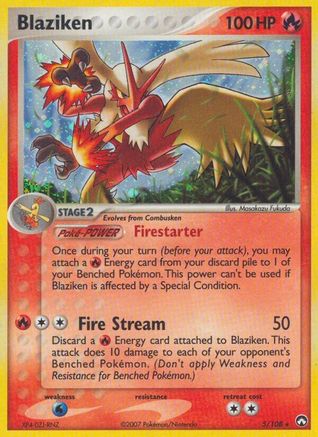 Blaziken - 005/108 - Power Keepers Holofoil - Holo Rare