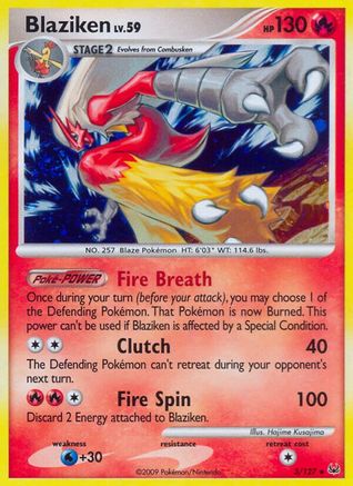 Blaziken 003 - Platinum Reverse Holofoil - Holo Rare