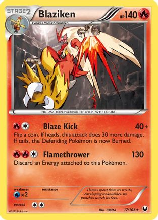 Blaziken 017 - Dark Explorers Holofoil - Holo Rare