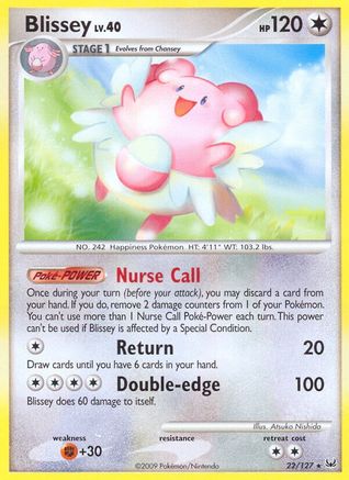 Blissey 022 - Platinum Reverse Holofoil - Rare
