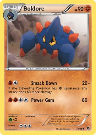 Boldore (51/98) - Emerging Powers Reverse Holofoil - Uncommon