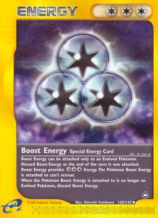 Boost Energy - 145/147 - Aquapolis Normal - Uncommon