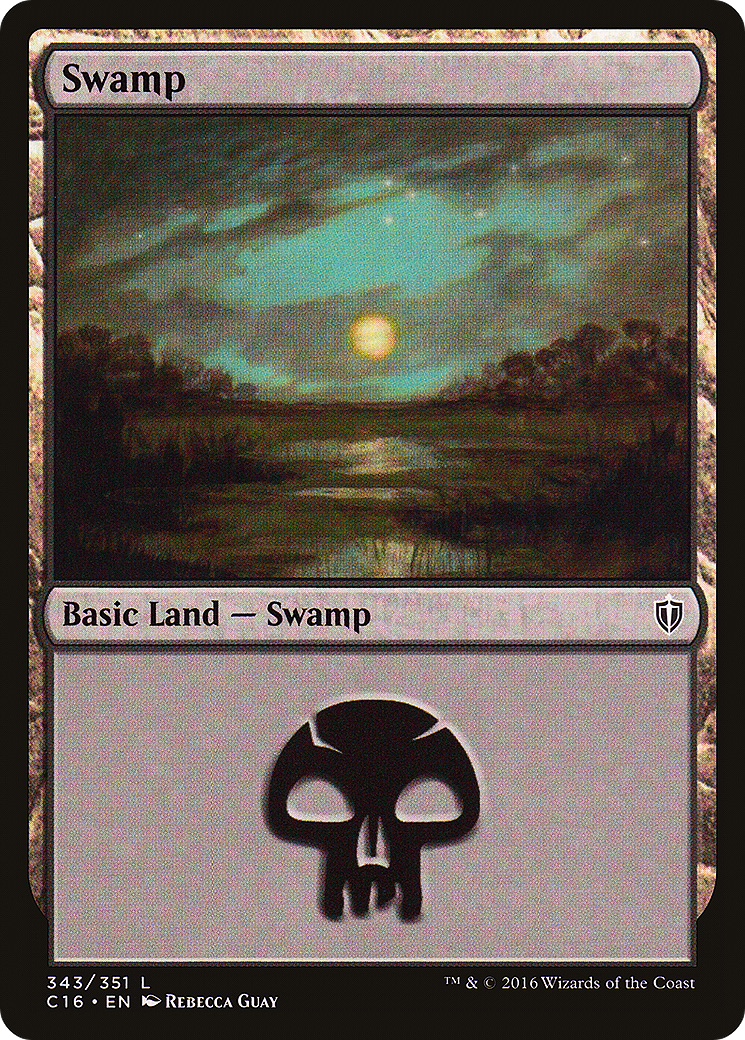 Swamp (C16-343) - Commander 2016