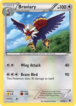 Braviary (88/98) - Emerging Powers Reverse Holofoil - Holo Rare