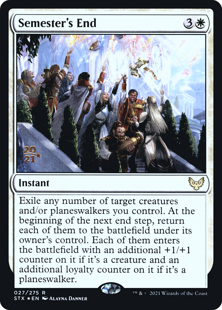 Semester's End (PRE-27S) - Strixhaven: School of Mages Promos (Prerelease) Foil