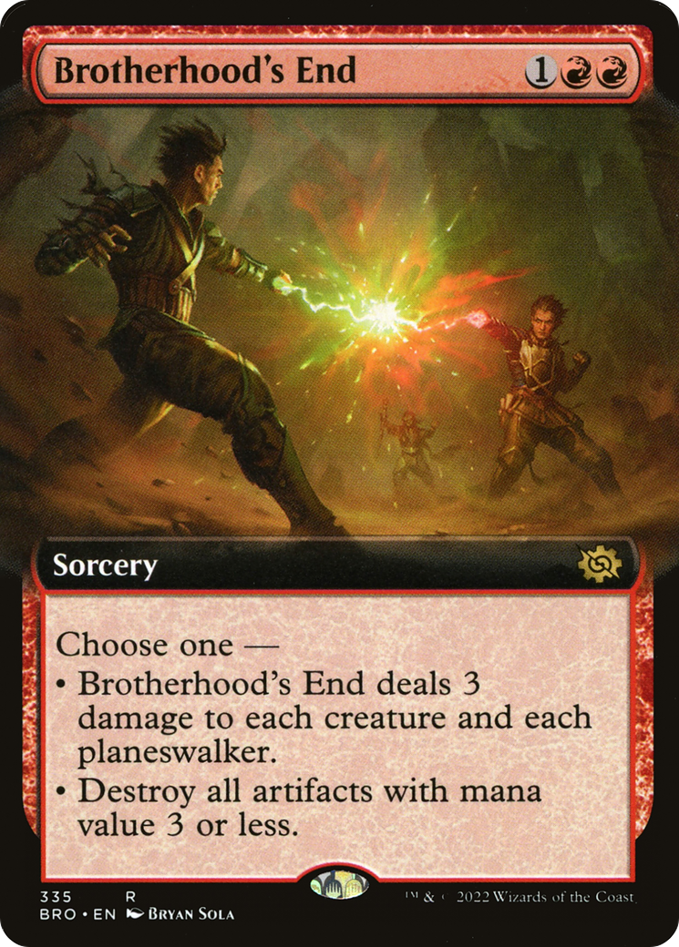 Brotherhood's End (BRO-335) - The Brothers' War: (Extended Art) Foil