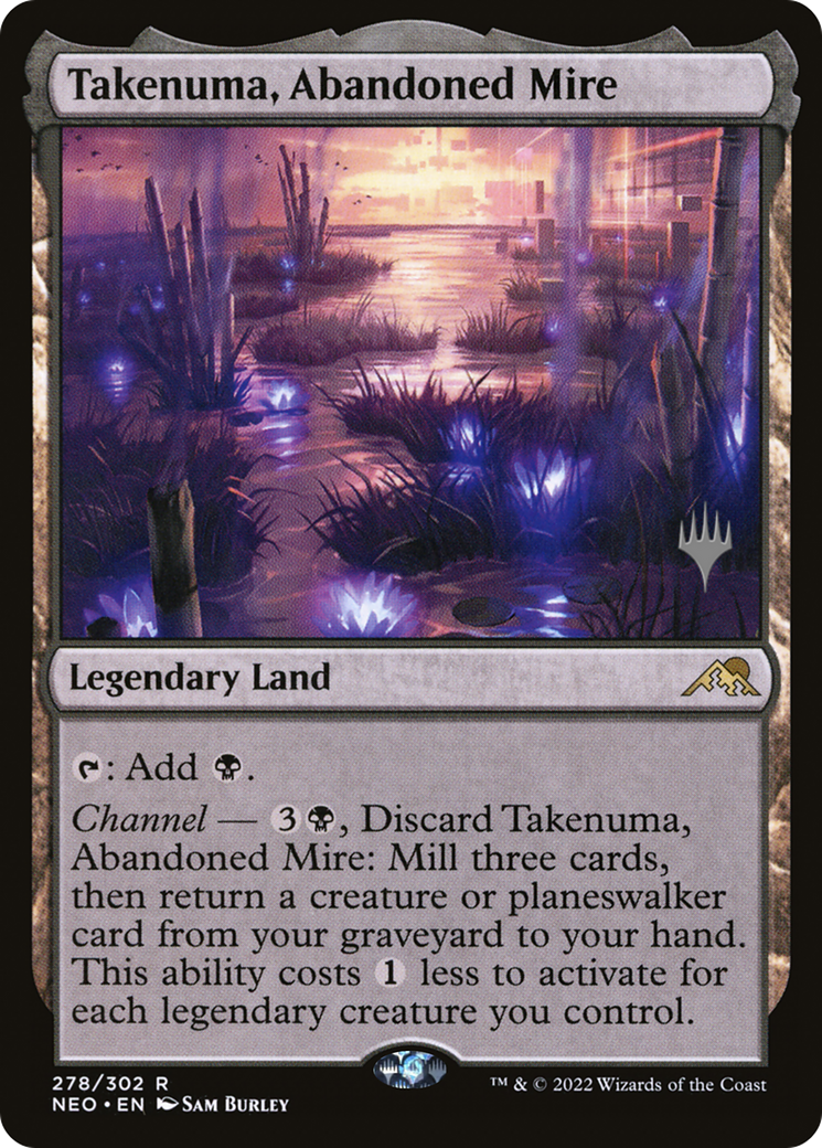 Takenuma, Abandoned Mire (PNEO-278P) - Kamigawa: Neon Dynasty Promos Foil