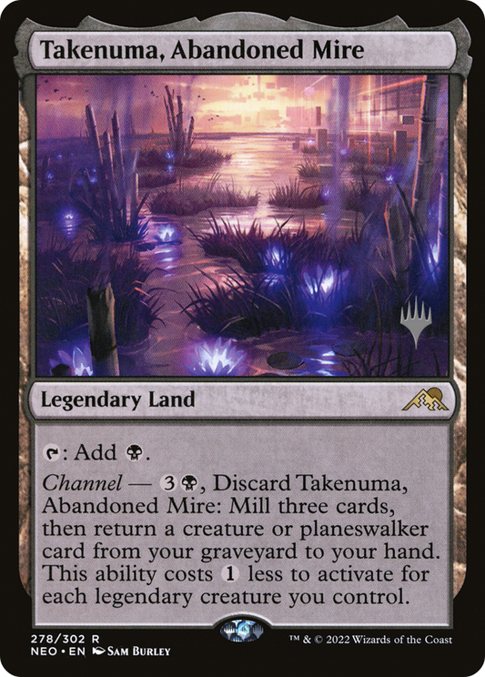 Takenuma, Abandoned Mire (PNEO-278P) - Kamigawa: Neon Dynasty Promos Foil