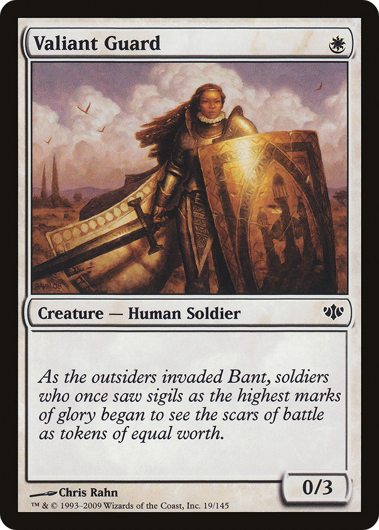 Valiant Guard (CON-019) - Conflux Foil