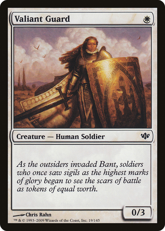 Valiant Guard (CON-019) - Conflux Foil