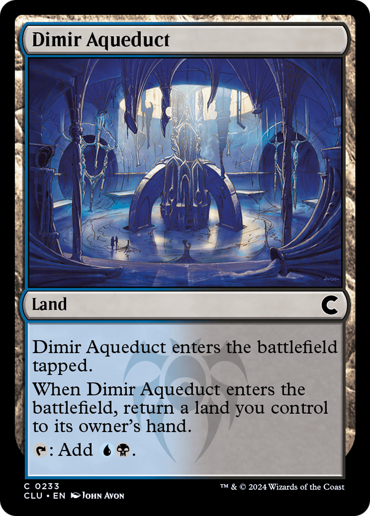 Dimir Aqueduct (CLU-233) - Ravnica: Clue Edition