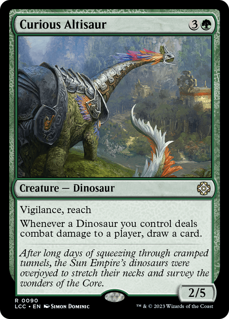 Curious Altisaur (LCC-090) - The Lost Caverns of Ixalan Commander