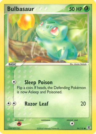 Bulbasaur - 054/112  - FireRed & LeafGreen Normal - Common