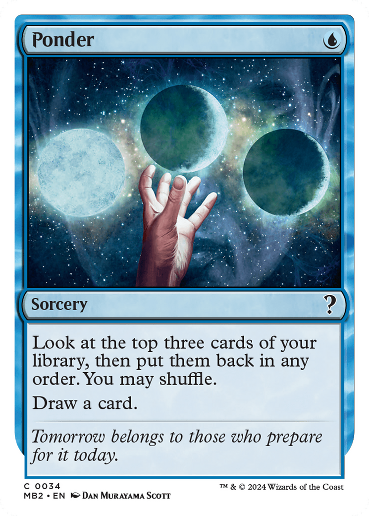 Ponder (MB2-034) - Mystery Booster 2