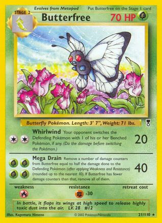 Butterfree 21/110 - Legendary Collection Reverse Holofoil