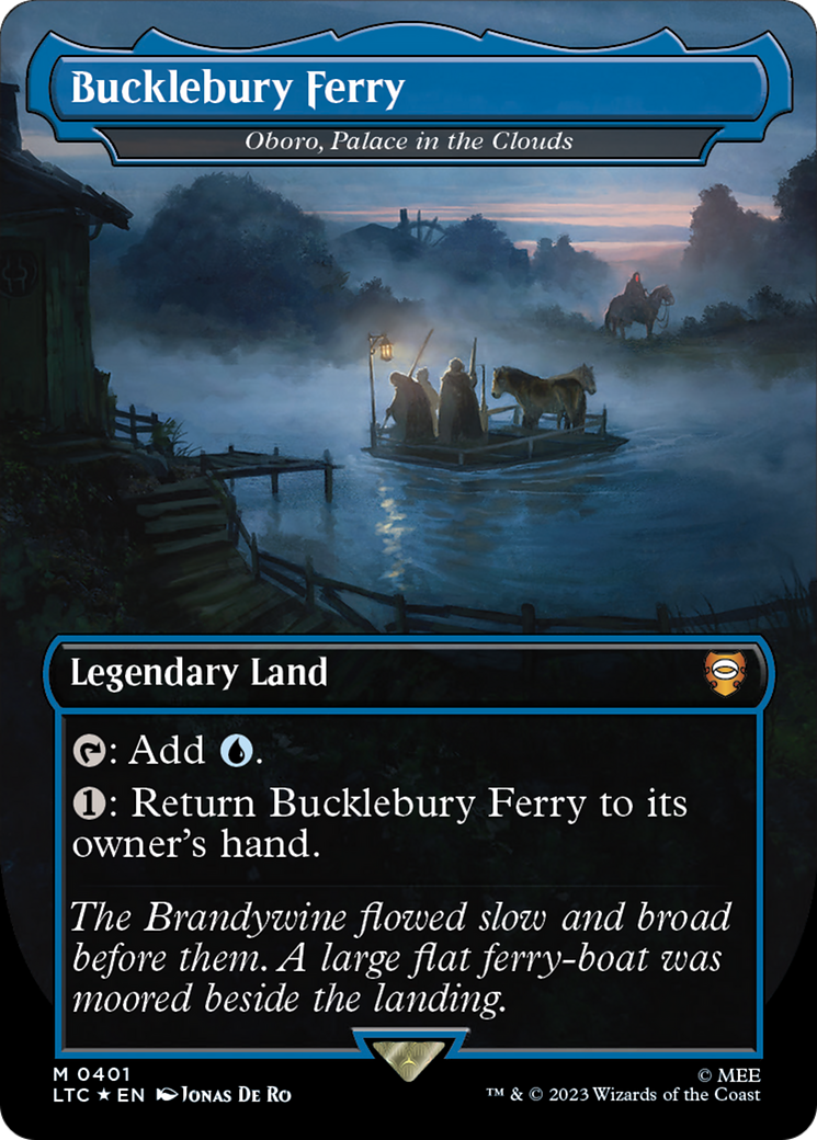 Bucklebury Ferry - Oboro, Palace in the Clouds (Surge Foil) (LTC-401) - Tales of Middle-earth Commander / Bucklebury Ferry (Borderless) Foil